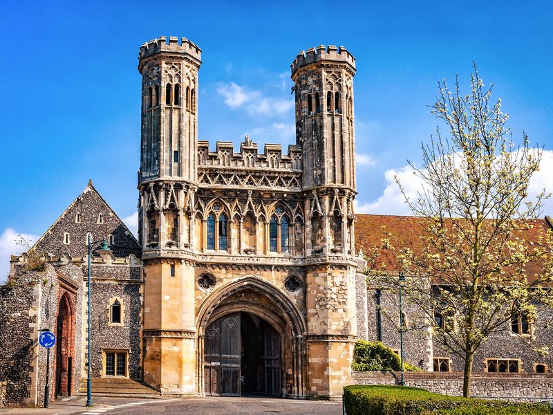 The gatehouse of St Augustine's Abbey in Canterbury