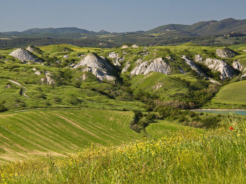 The rolling Crete Senesi hills south of Siena