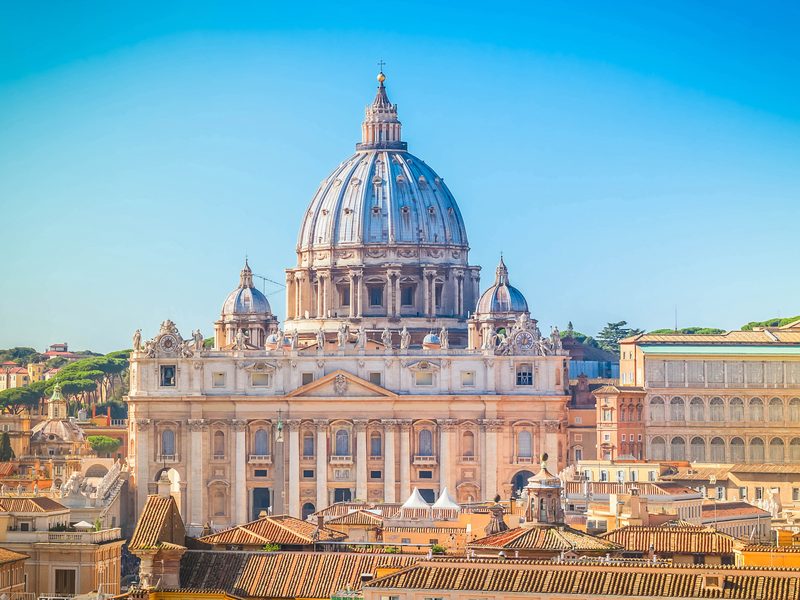 St Peter's Square in Rome, the end of the pilgrimage